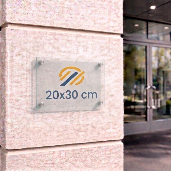 Targa in plexiglas per uffici o studi professionali Formato 20x30