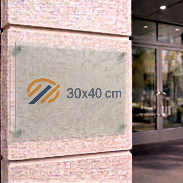 Targa in plexiglas per uffici o studi professionali Formato 30x40